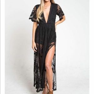 Lace Black Dress Romper